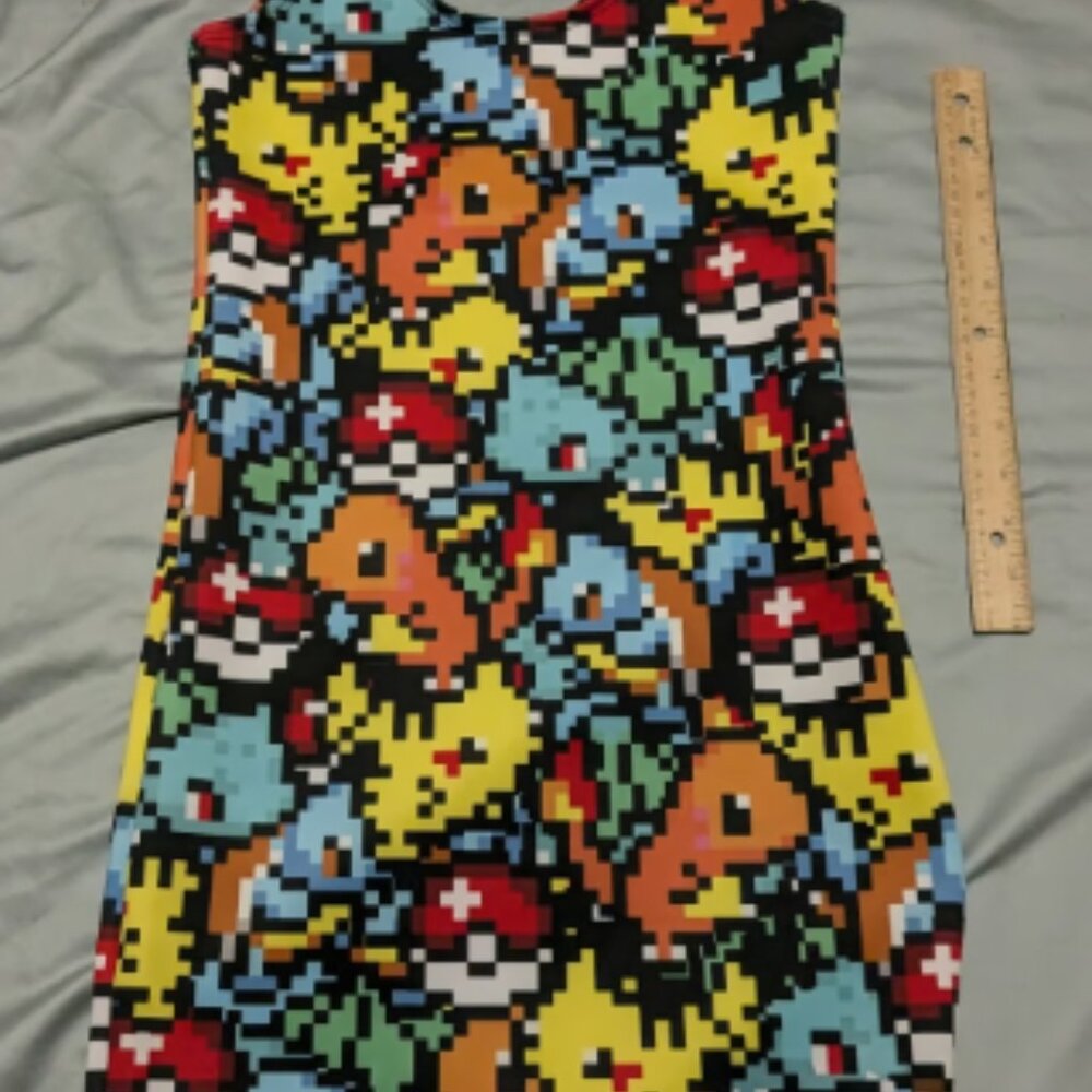 Pokémon Pikachu Pixel Bodycon Clubwear Dress | Size S